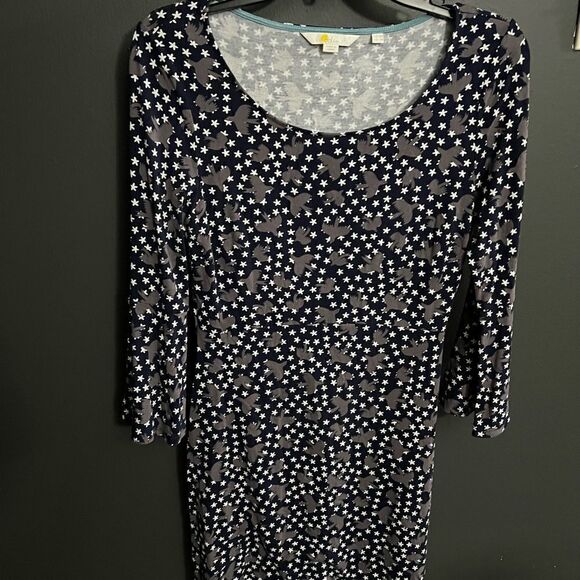 Boden Bird Bell Sleeve Shift  Dress Size 6 - Picture 3 of 16
